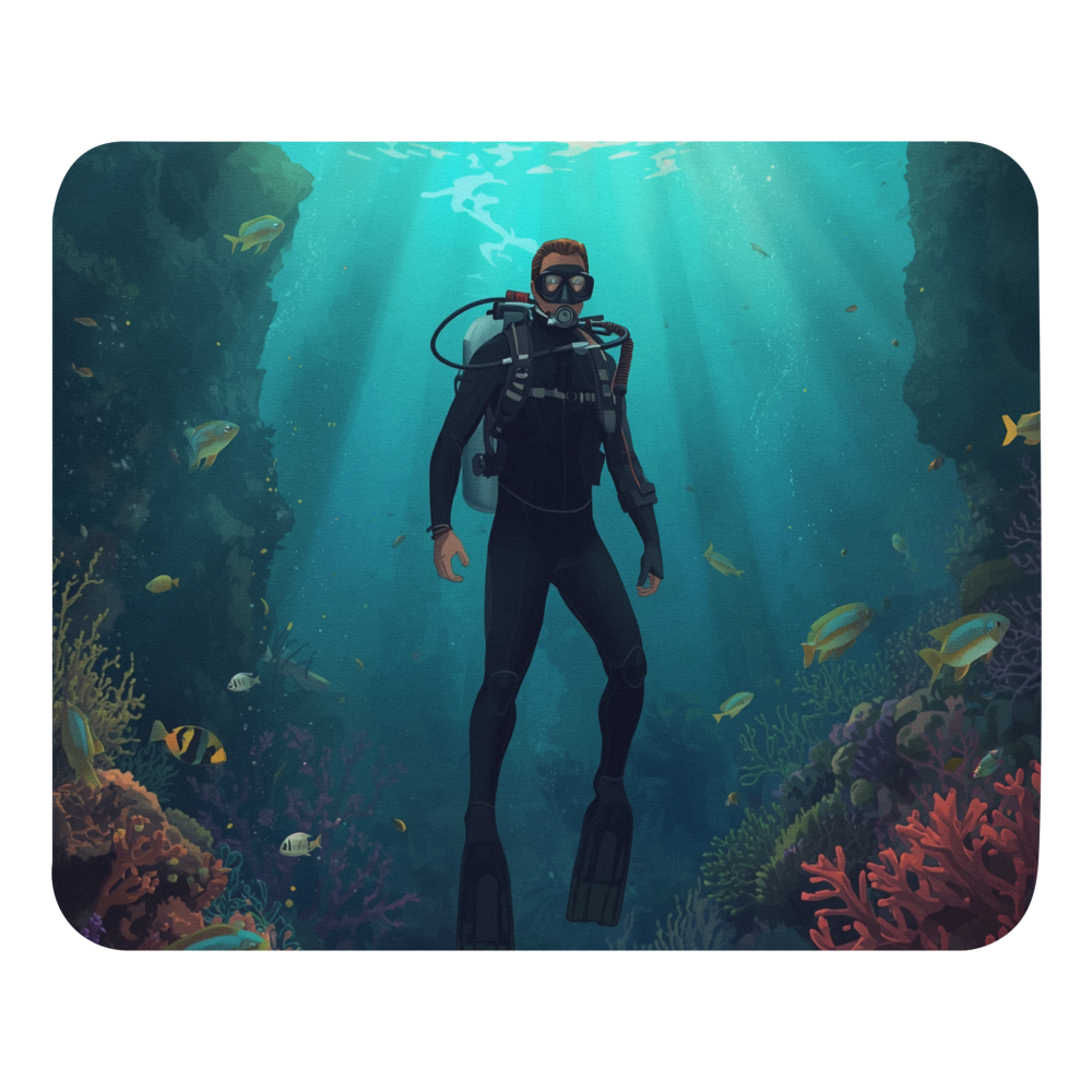 Diver mouse pad