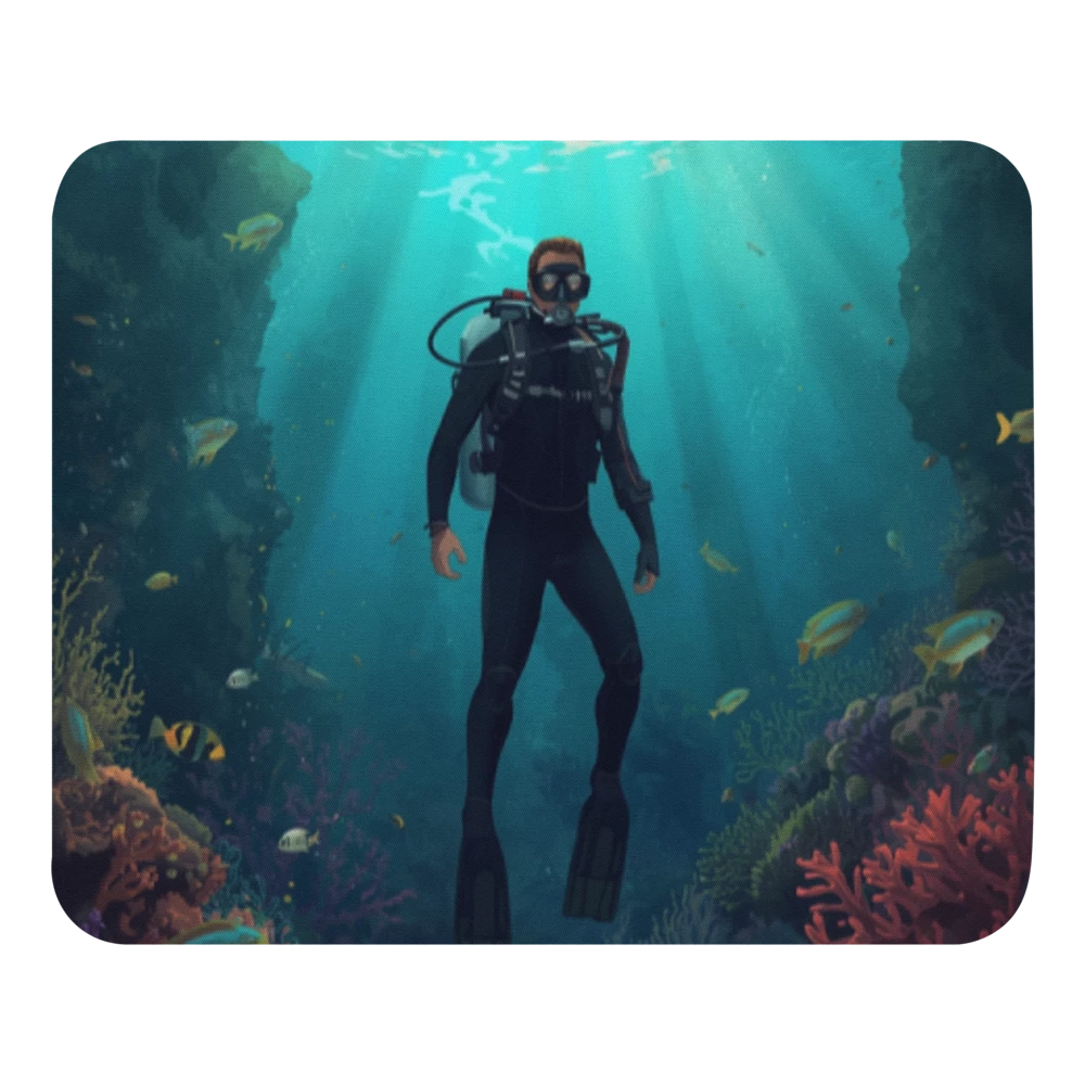 Diver mouse pad